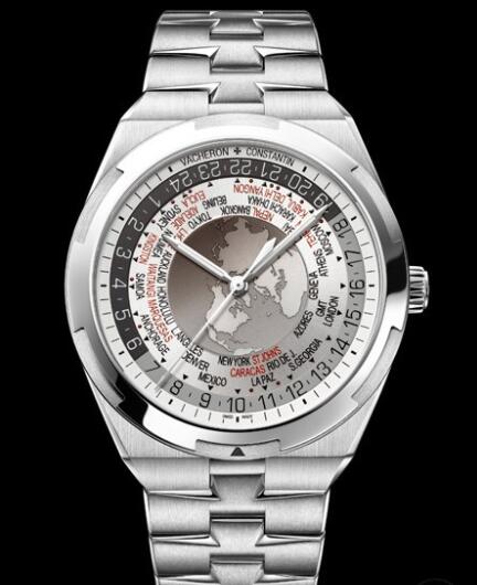 Vacheron Constantin Overseas World Time Replica Watch 7700V/110A-B129 Steel - Steel Bracelet